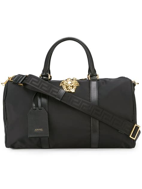 mens duffle bag versace|versace men's shoulder bag.